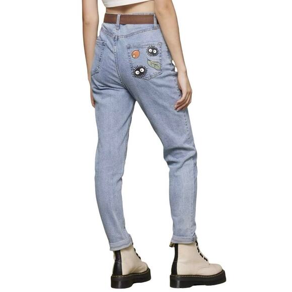Hot Topic Women’s My Neighbor Totoro Fall Themed Mom Jeans Size 1 - Picture 2 of 10